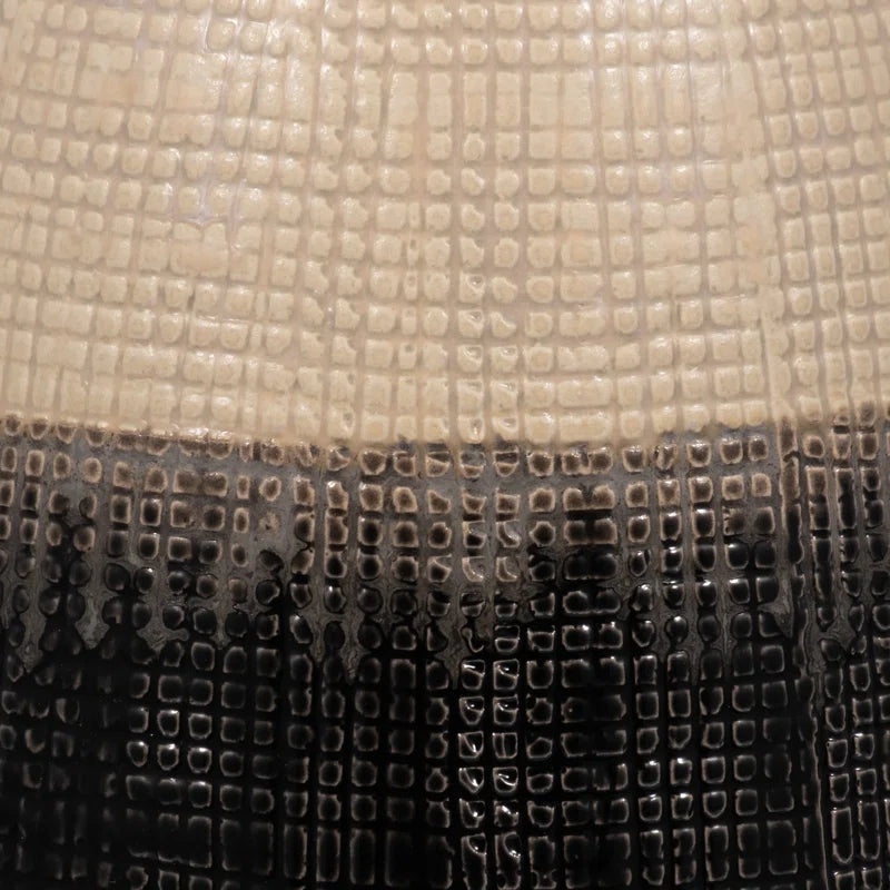 Elegant Two-Tone Ceramic Jar with Lid for Home Decor – Versatile Accent Decor for Shelf Accent, Console Styling, or Table Decor