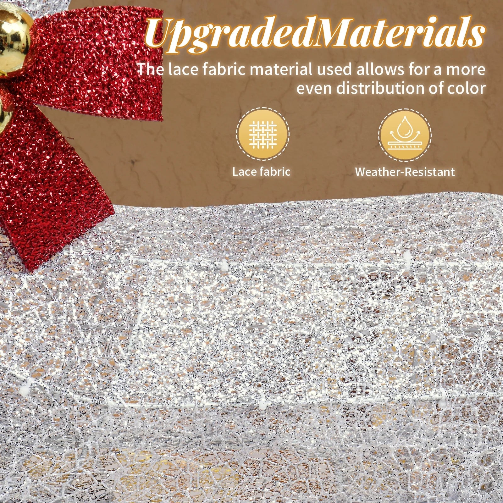 SalonMore Outdoor Christmas Decorations, 3-Piece Lighted Christmas Deer Set 210LED Waterproof Decor for Indoor Outdoor Garden Yard Lawn Holiday Party